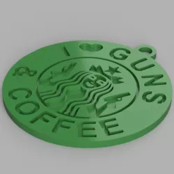 Guns&Coffee keychain