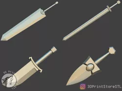Guts weapon set Form Berserk - Fan Art 3D print model