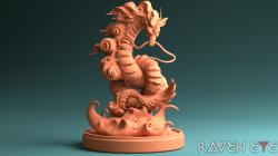 Haku spirited away dragon 3D print model