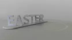 Happy Easter text flip.