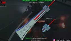 HardEdge Sword Cloud - Final Fantasy VII remake 3D print model