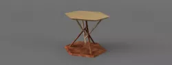 hexagonal Tensegrity table