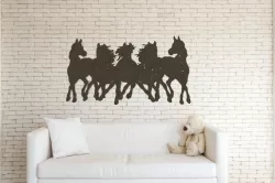 Hores : wild horses : wall art decoration