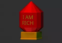 I AM RICH Commemorative Statue