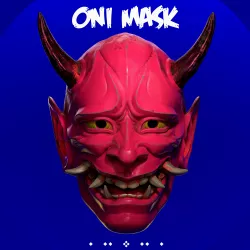 Japan Oni Mask Cosplay 3D print