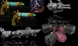 Jinx Complete Cosplay - League of Legends - LOL 3D print model