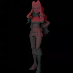 Karen Johto Elite Four Pokemon Figure