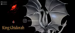 KING GHIDORAH - GODZILLA 3D STL ( 10 cm / 20 cm / 30 cm )