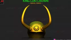 King Loki Crown - Loki Helmet - Marvel Comics 3D print model