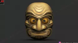 Kumasaka Mask - Noh Mask - Japanese Mask - Halloween Cosplay