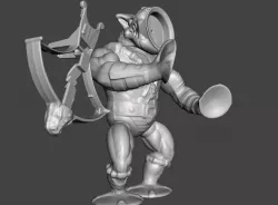 LEECH MOTU VINTAGE ACTION FIGURE (COMPLETE)