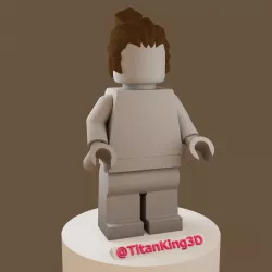 LEGO minifigure samurai hair