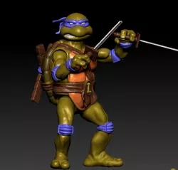 Leonardo TMNT 6" ACTION FIGURE FOR 3D PRINTING.
