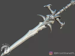 Lich King - Frostmourne - Fan Art 3D print model