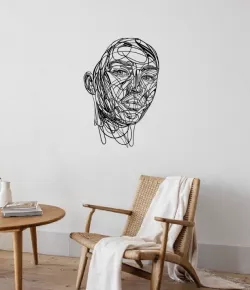 line art face