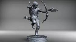 Link statue 25cm SLA resin print version. THE LEGEND OF ZELDA BREATH OF THE WILD