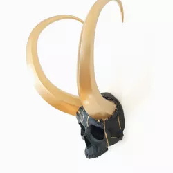LOKI SKULL, WALL MOUNTED SCULPTURE, MARVEL