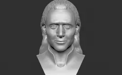 Loki Tom Hiddleston bust for 3D printing
