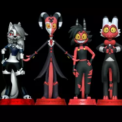 Loona, Blitzo, Millie and Moxxie - Helluva Boss