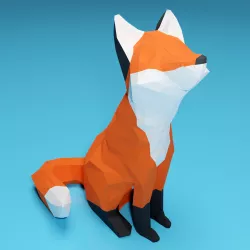 Low poly fox