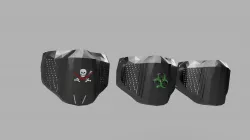 Low Poly mask covers