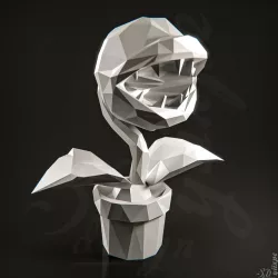 Low Poly Plant Mario