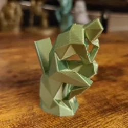Low Poly The Stinker (Thinker on Toilet)
