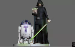 LUKE SKYWALKER STARWARS MANDALORIAN DISNEY STATUE 3D print model