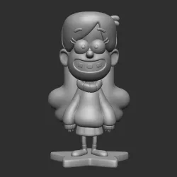 Mabel from Gravity Falls 3d print model