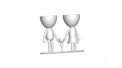 Macetas Florero ROBERT plant familia mama papa hijo - FAMILY FLOWERPOT VASE MOTHER DAD SON / DAUGHTER