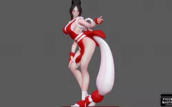MAI SHIRANUI 3 SEXY GIRL KOF GAME ANIME CHARACTER KING OF FIGHTERS 3D PRINT
