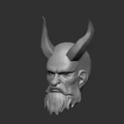 Male Krampus Mask