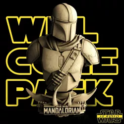 Mandalorian Bust - Star Wars 3D Models - Tested and Ready for 3D printing