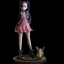 MARNIE POKEMON ANIME SWORD AND SHIELD STANDARD AND BIKINI STL