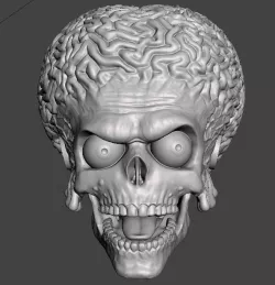 Mars Attack alien head