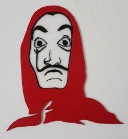 Mask / Mask dali : La casa de papel - Sculpture 2D
