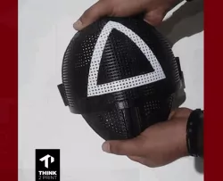 MASK- MASK SQUID GAME - SQUID GAME SOLDIER MASK - SQUID GAME SOLDIER MASK FANART (FOLDABLE ) -  COSPLAY - SQUID GAME SOLDIER MASK