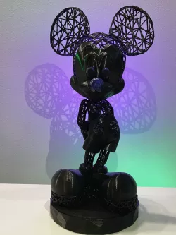 MICKEY WIREFRAME 3D SCULPTURE