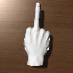 middle finger "fuck off" clip for shoes laces