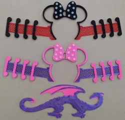 Minnie Mouse, Dragon and Flowers Ear savers