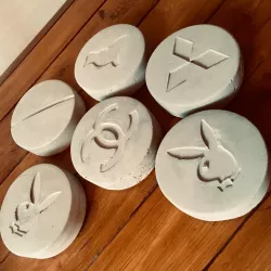 Mold of MITSUBISHI PILL for casting.