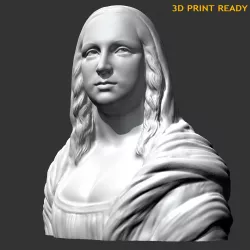 Mona Lisa 3D print model