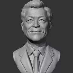 Moon Jae-in 3D print model