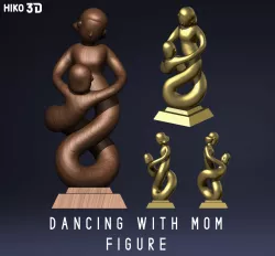 Mother and son dancing Figure - Mother's Day