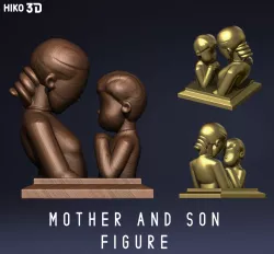 Mother and son Figure - Mother's Day