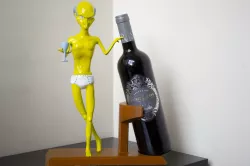 Mr. Burns Naked Wine Holder