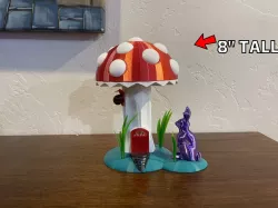 Mushroom Night Light 8 Inch tall