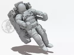 NASA Astronaut With Manned Maneuvering Unit