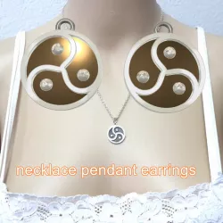 necklace pendant earrings  Bdsm swingers neck male female keychain Fem-j-80 3d-print and cnc