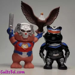 Peacemaker, Eagly and Vigilante No Care Bear #14